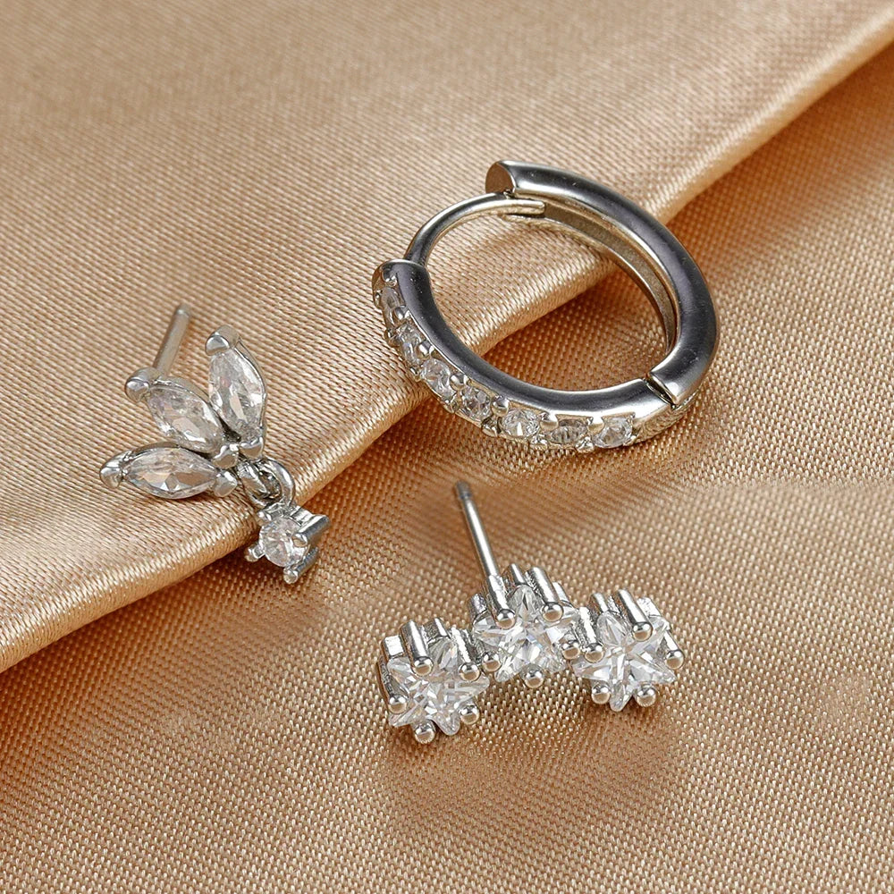 Nova – Conjunto de pendientes de diamantes
