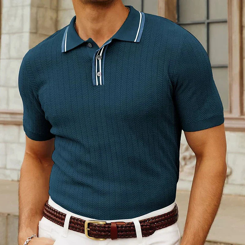 Elijah - Camiseta polo texturizada