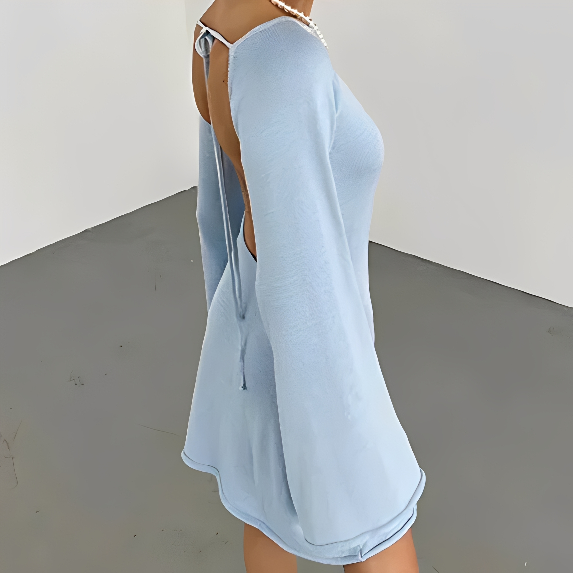 Aryana - Vestido elegante de verano con mangas largas para mujer