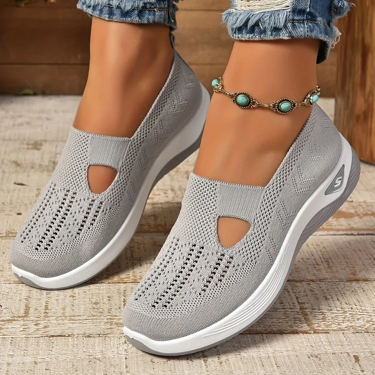 Madelline - Zapatillas para mujer con cuña