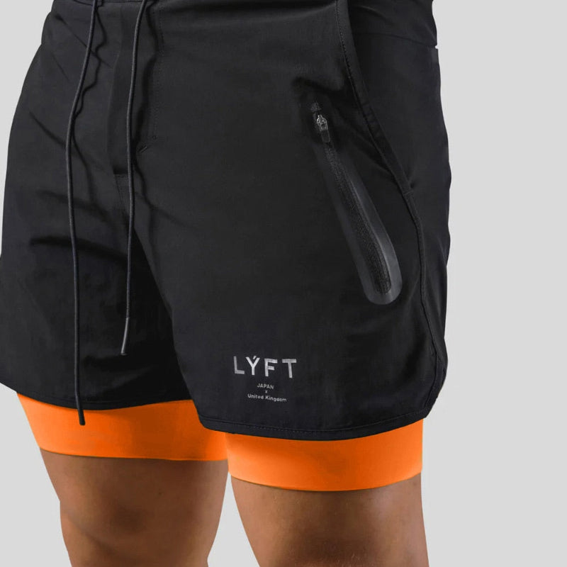 Keir - Hombres Pantalones de Entrenamiento Integrados Shorts de Compresión