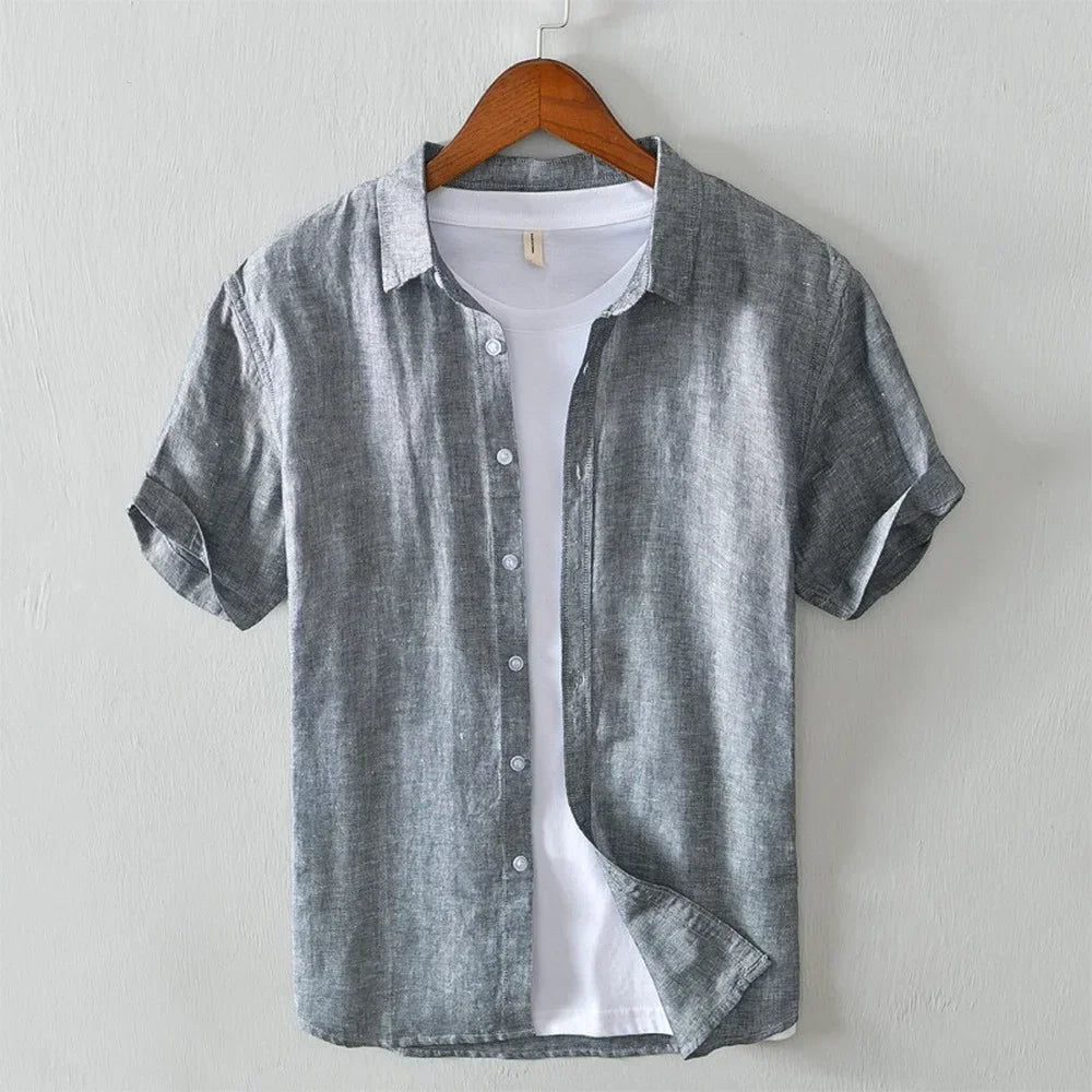 James - shirt de manga corta con botón en la parte frontal