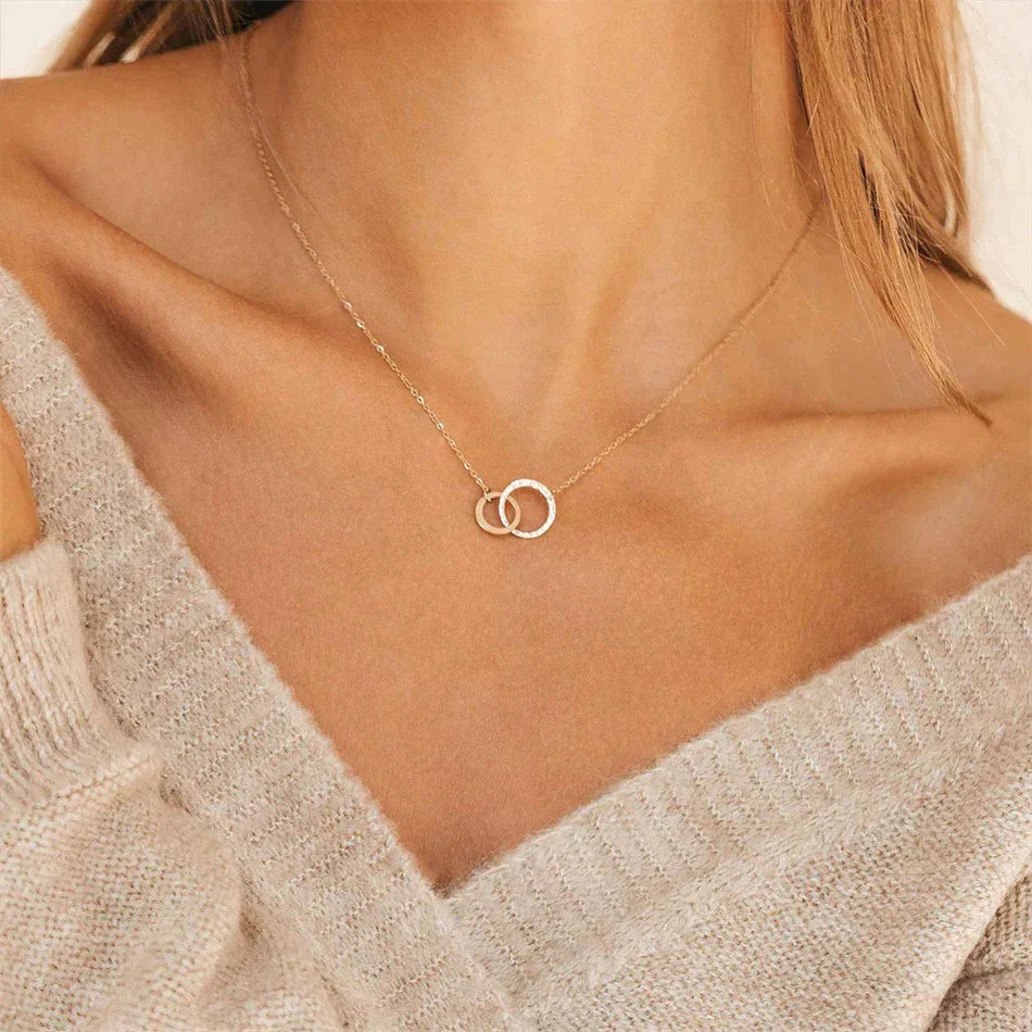 Isabelle - Cadena de anillo de oro