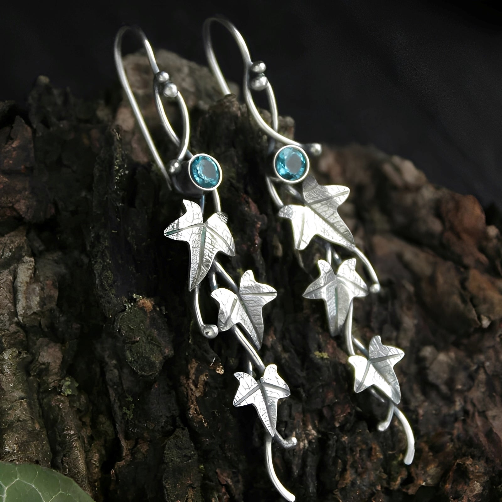 Nina – Pendientes vintage en forma de hoja de hada