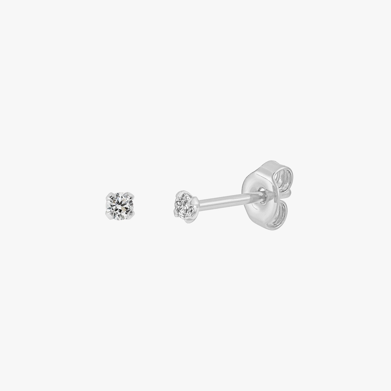 Sloane - Mini Pendientes Brillantes de 2mm