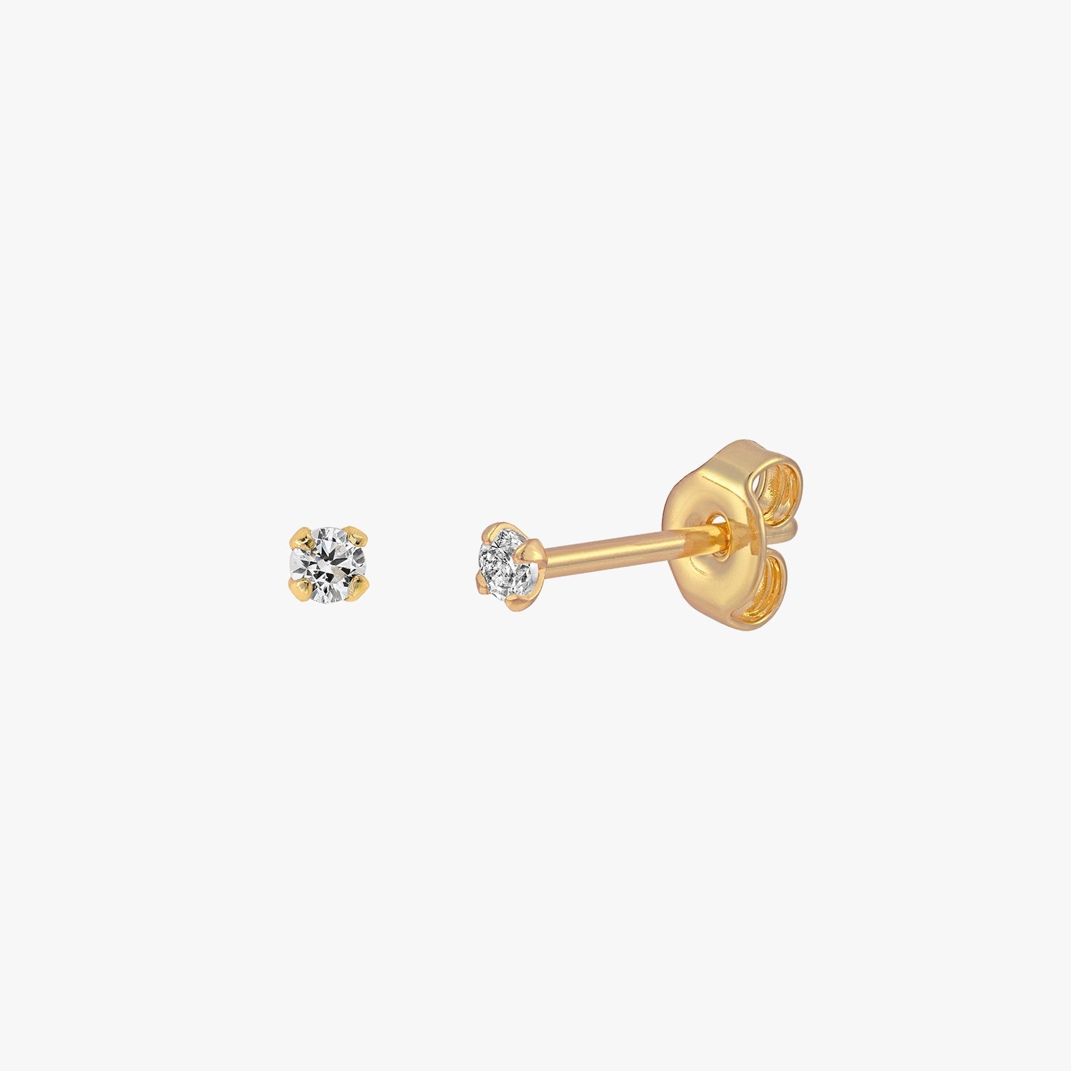 Sloane - Mini Pendientes Brillantes de 2mm