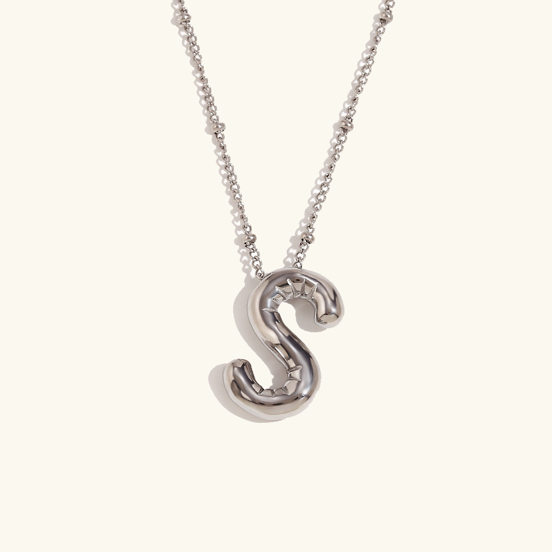 Collar inicial de oro Balloon