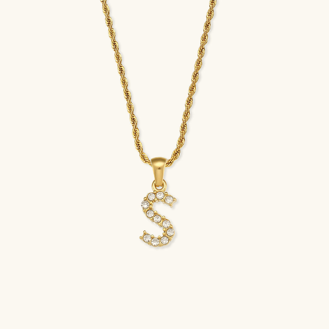 Maeve - Collar de diamantes con iniciales