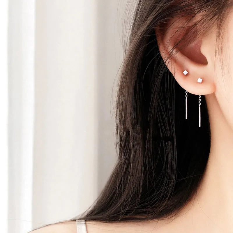 Kaelen – Pendientes de cubo y elegantes borlas