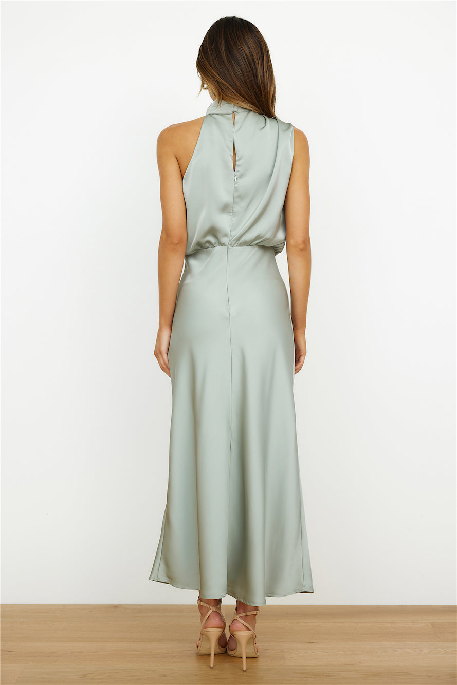 Elianna - Elegante vestido midi con escote asimétrico