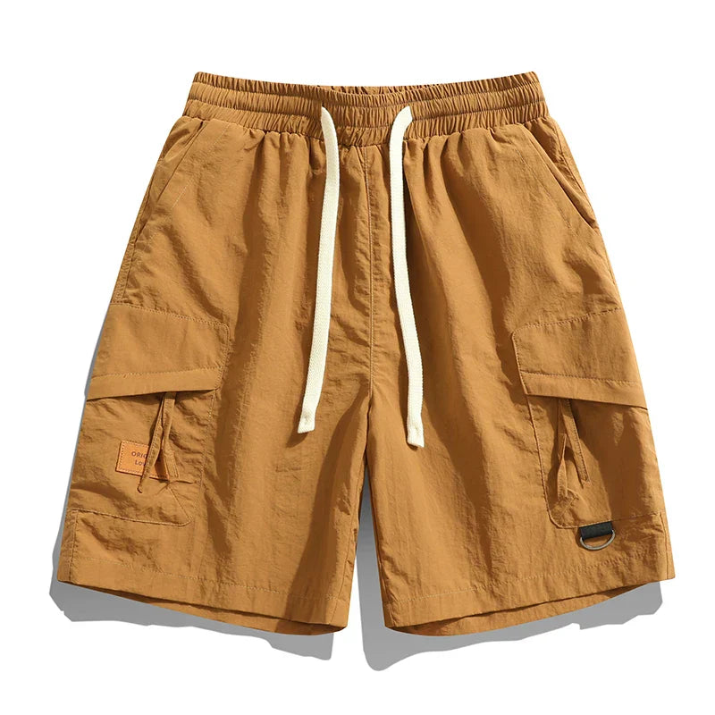 Elias - Pantalones cortos tipo cargo para hombre con bolsillos