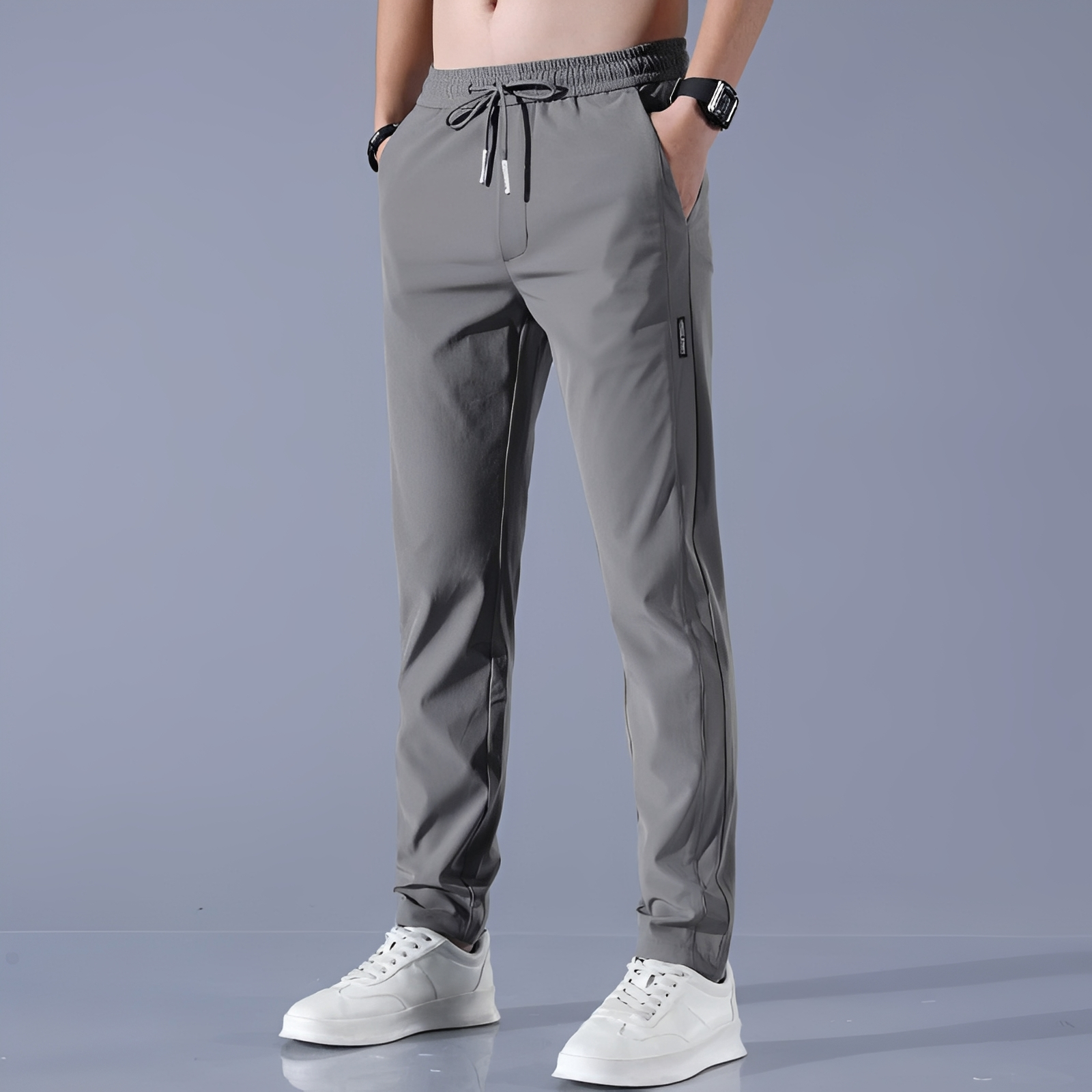 Limeul - Pantalón masculino elástico y de secado rápido