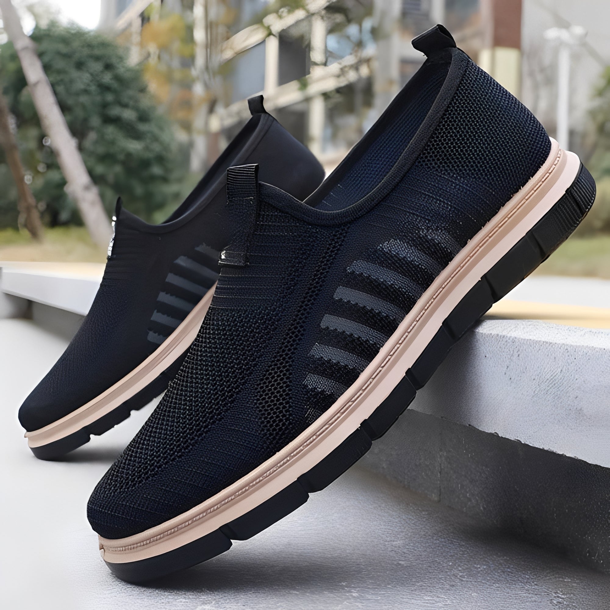 Henrick - Zapatillas slip-on de moda para hombre