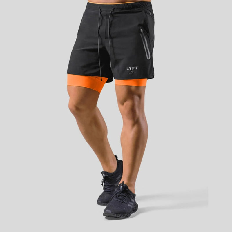 Keir - Hombres Pantalones de Entrenamiento Integrados Shorts de Compresión