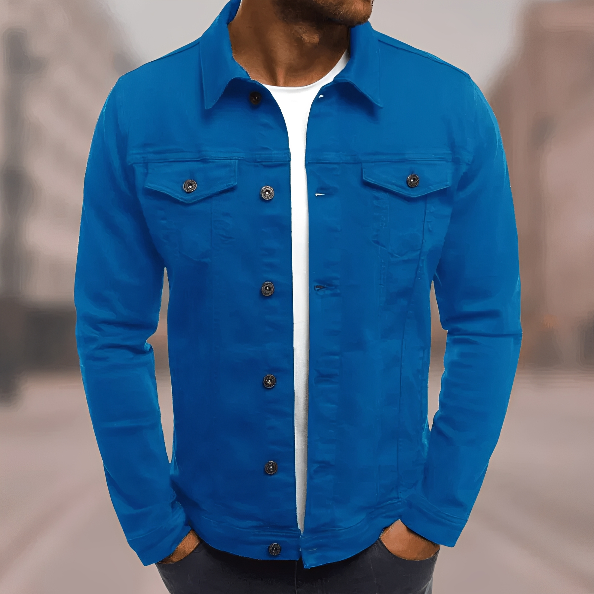 Krix - Chaqueta cómoda para hombres