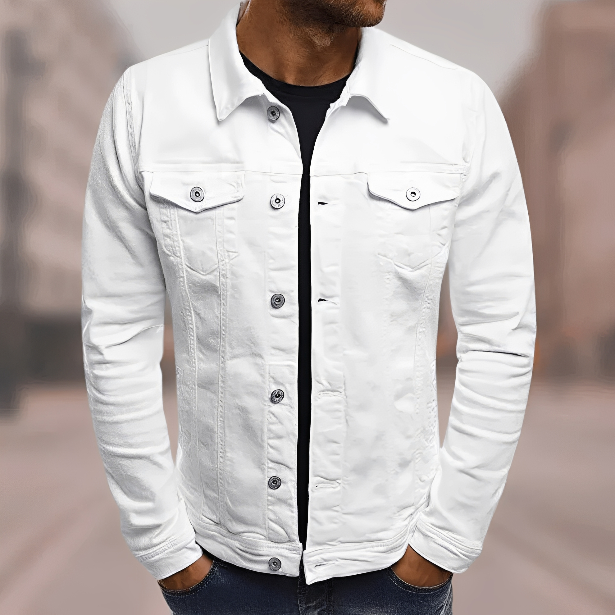Krix - Chaqueta cómoda para hombres