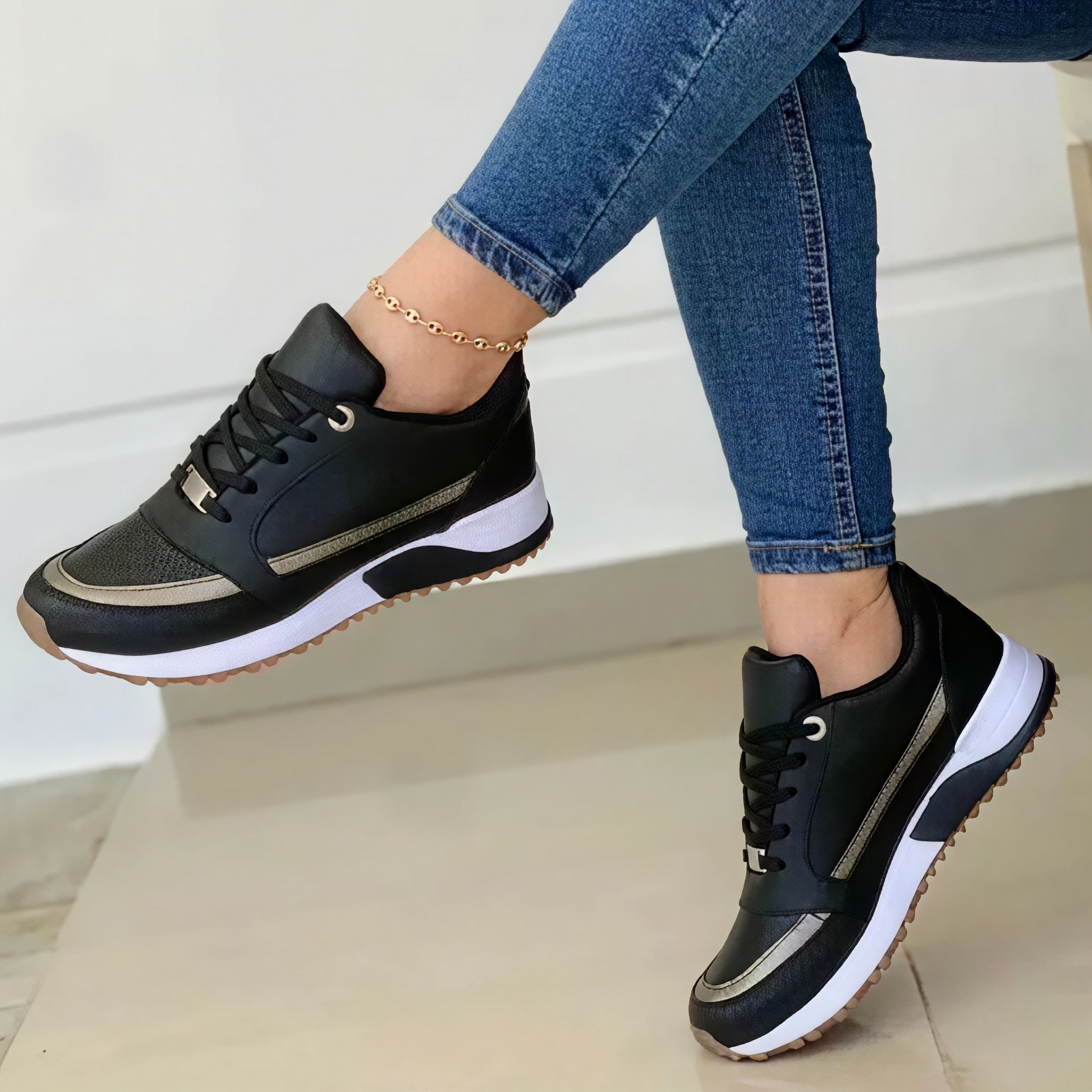 Valentina - Zapatillas con tacón en cuña