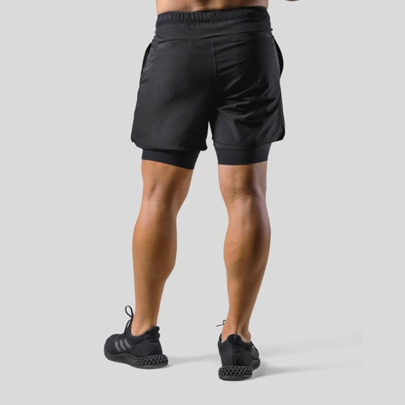 Keir - Hombres Pantalones de Entrenamiento Integrados Shorts de Compresión