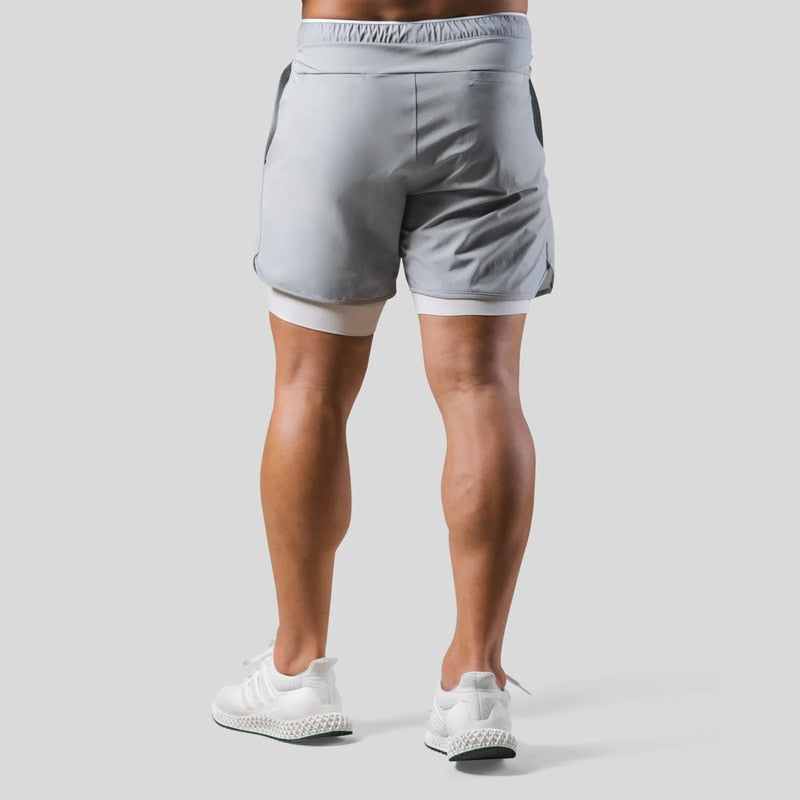 Keir - Hombres Pantalones de Entrenamiento Integrados Shorts de Compresión