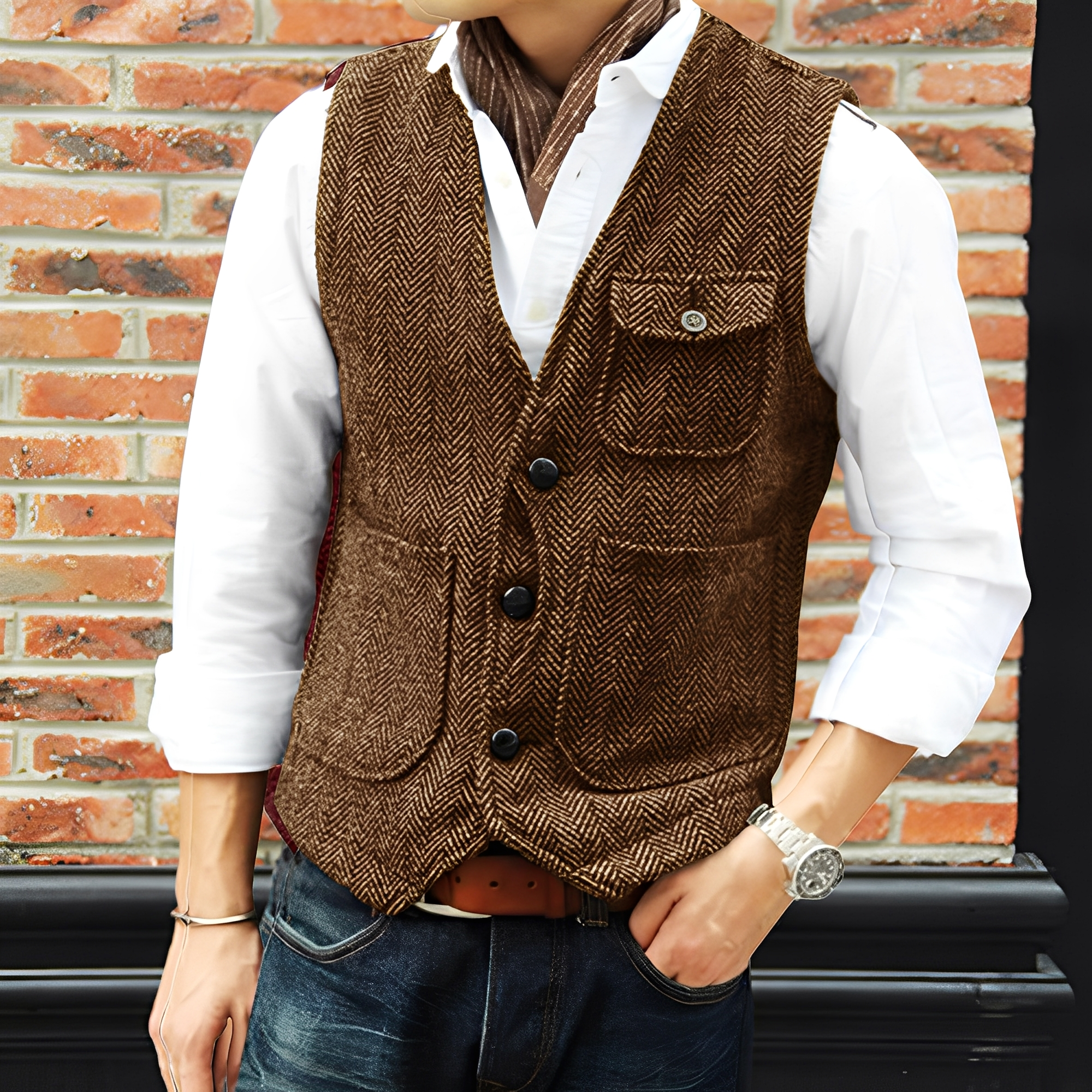 Matthew - Abrigo de tweed elegante