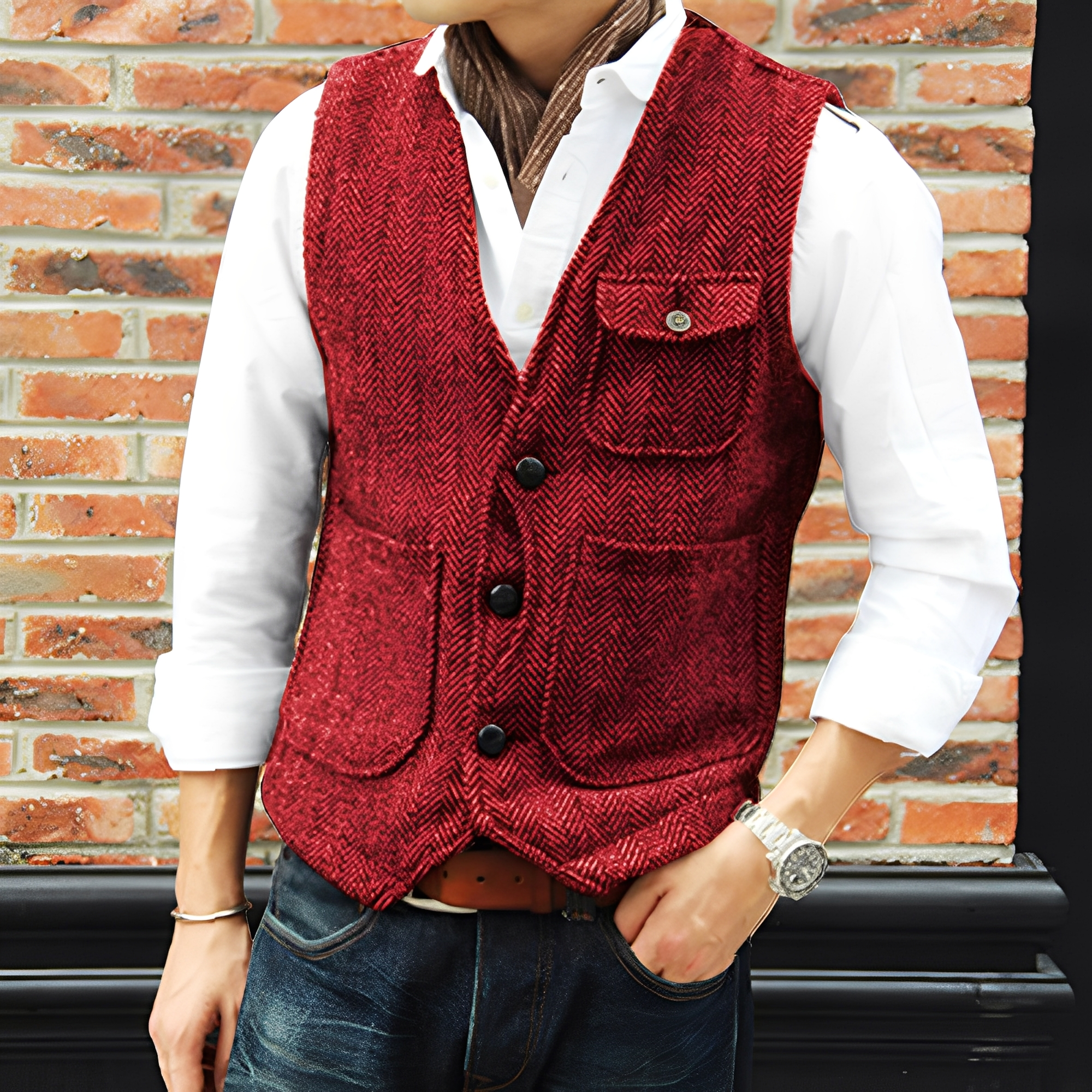 Matthew - Abrigo de tweed elegante