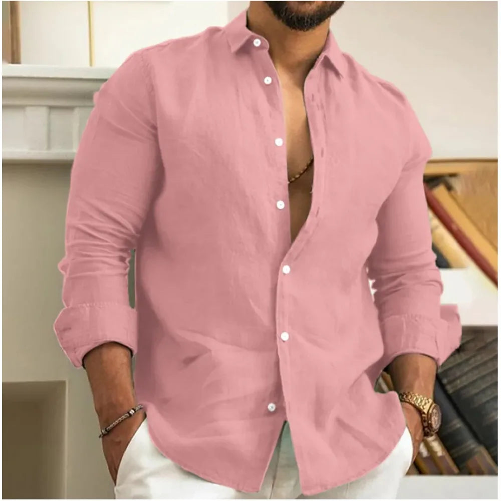 Ronnie – Camisa Casual de Tejido Ligero y Transpirable