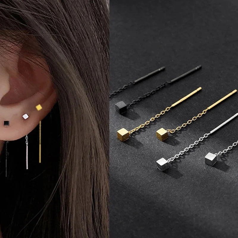 Kaelen – Pendientes de cubo y elegantes borlas