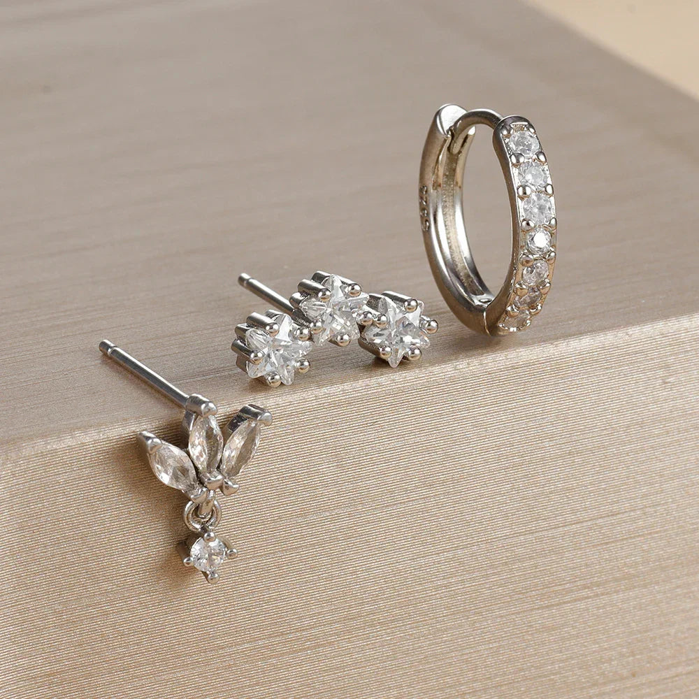 Nova – Conjunto de pendientes de diamantes