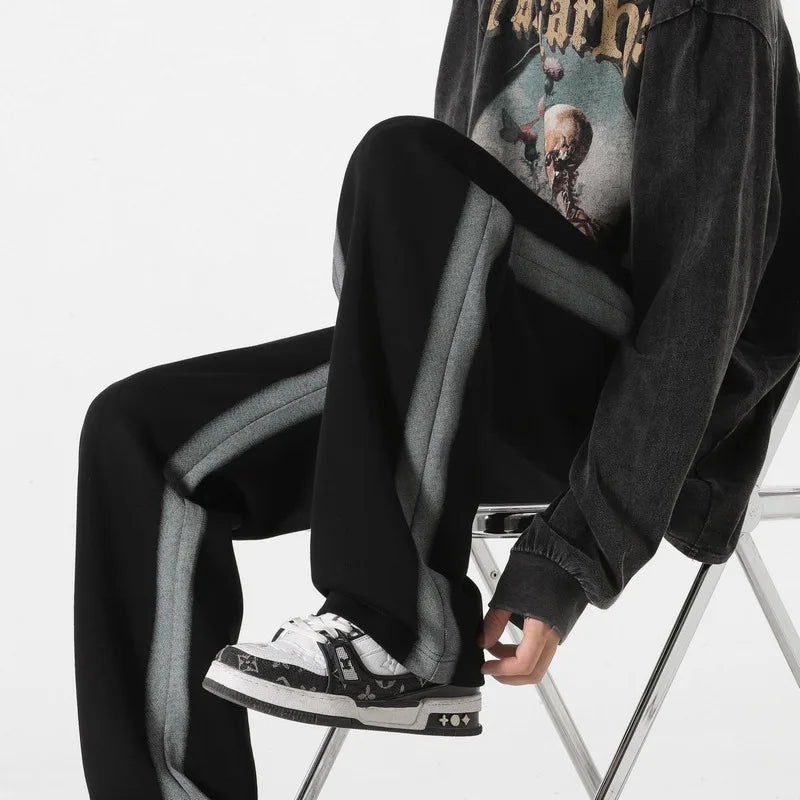 Henry - Pantalones con tiras laterales