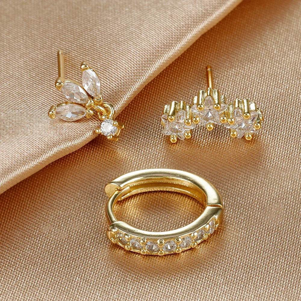 Nova – Conjunto de pendientes de diamantes
