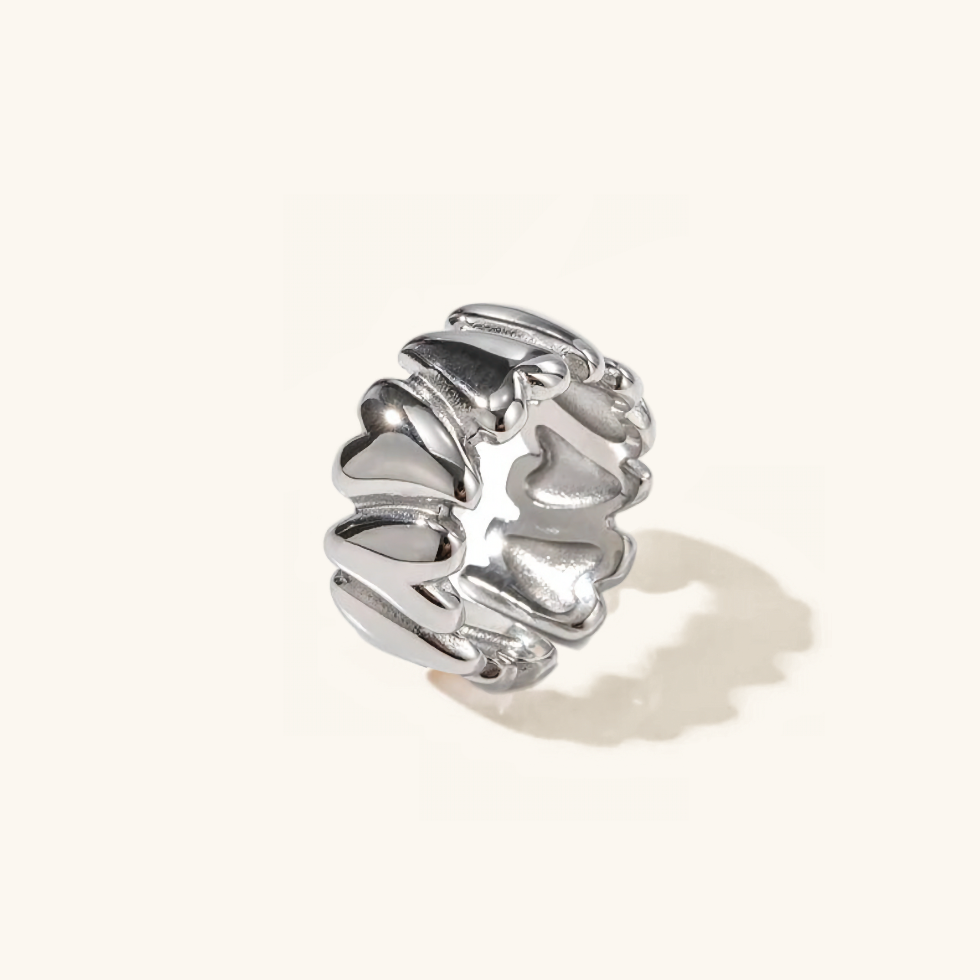 Elena - Anillo de Corazón Inestable en Oro