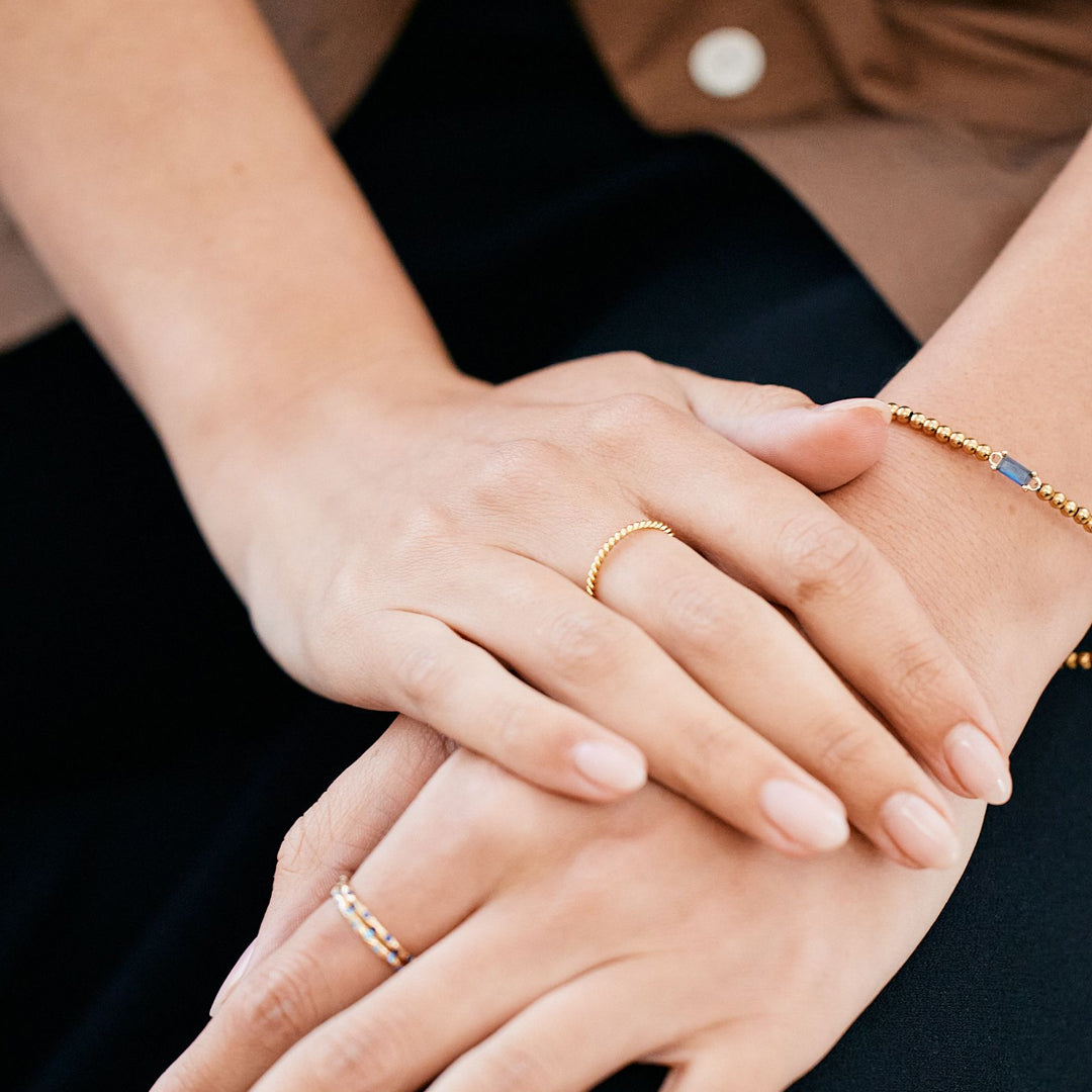 Manon – Anillo trenzado apilable