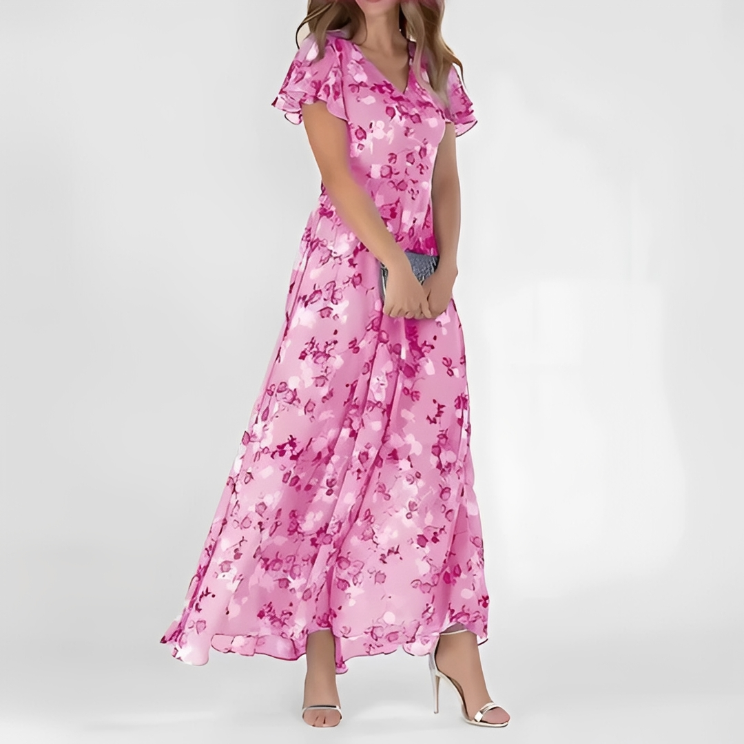 Davonie - Vestido Floral Sofisticado