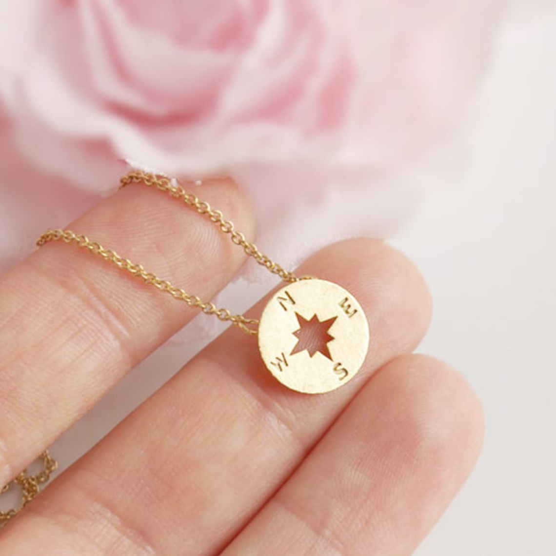 Runder Kompass - Collar de encanto