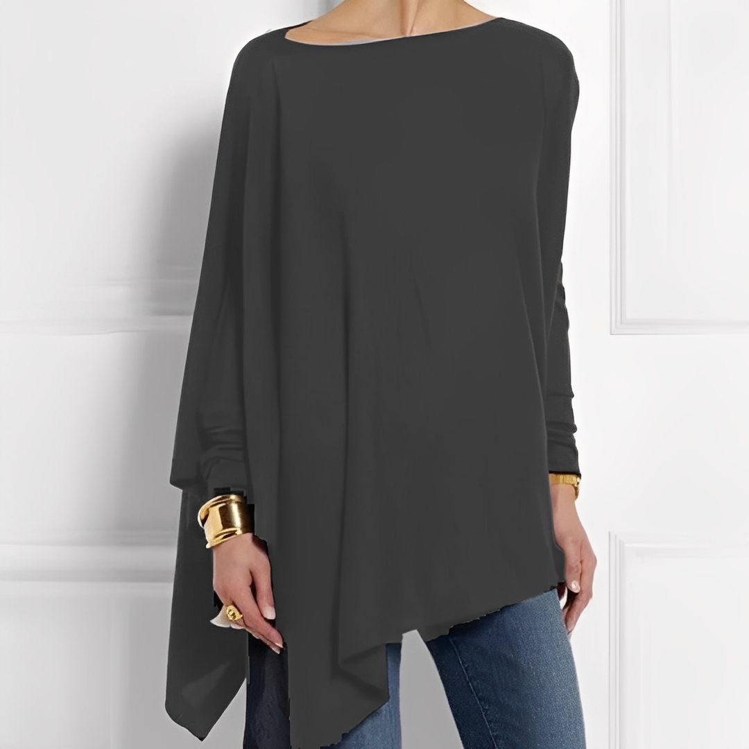 Chaneta - Blusa de manga larga y ajuste holgado para mujeres