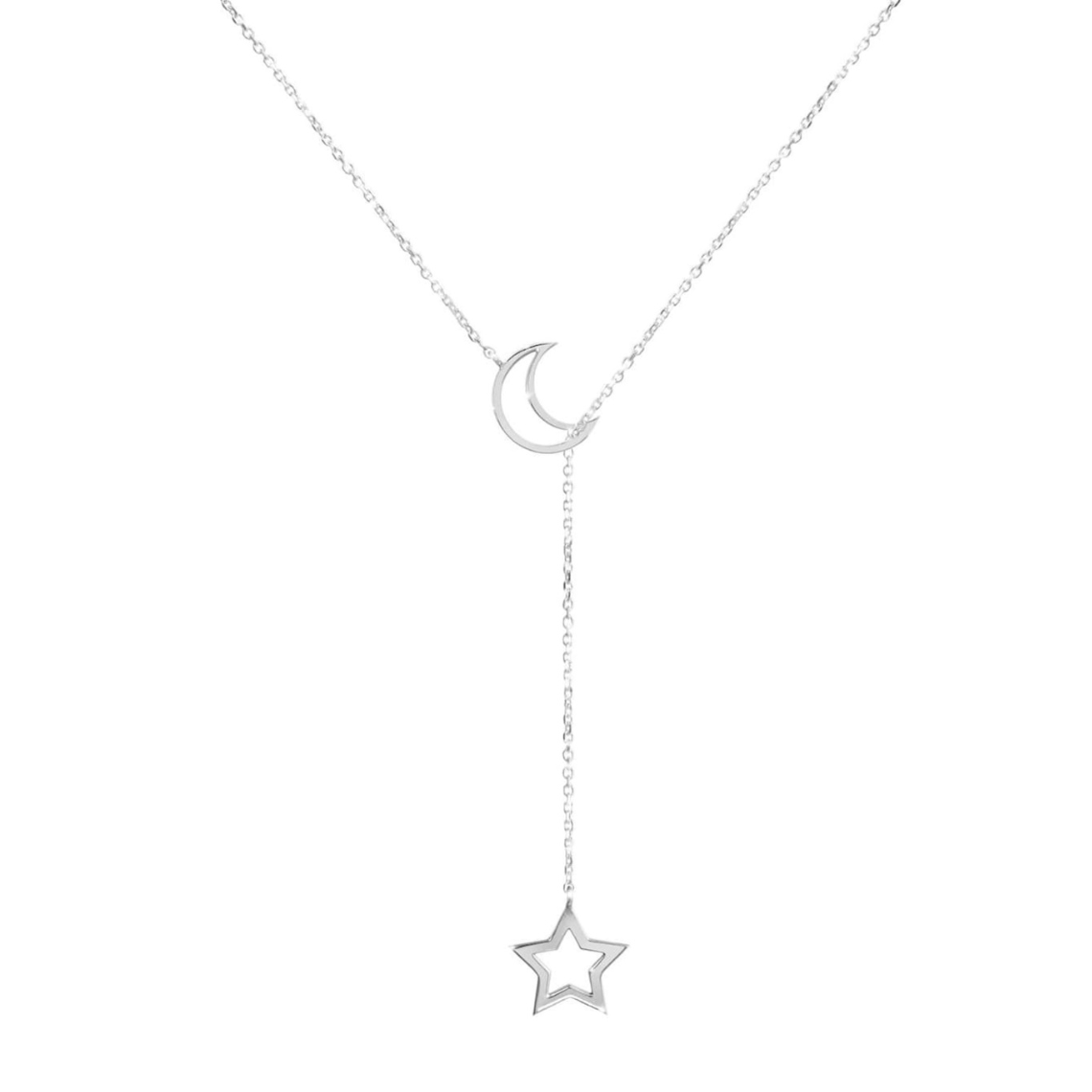 Luna y estrella - Collar estilo Lariat