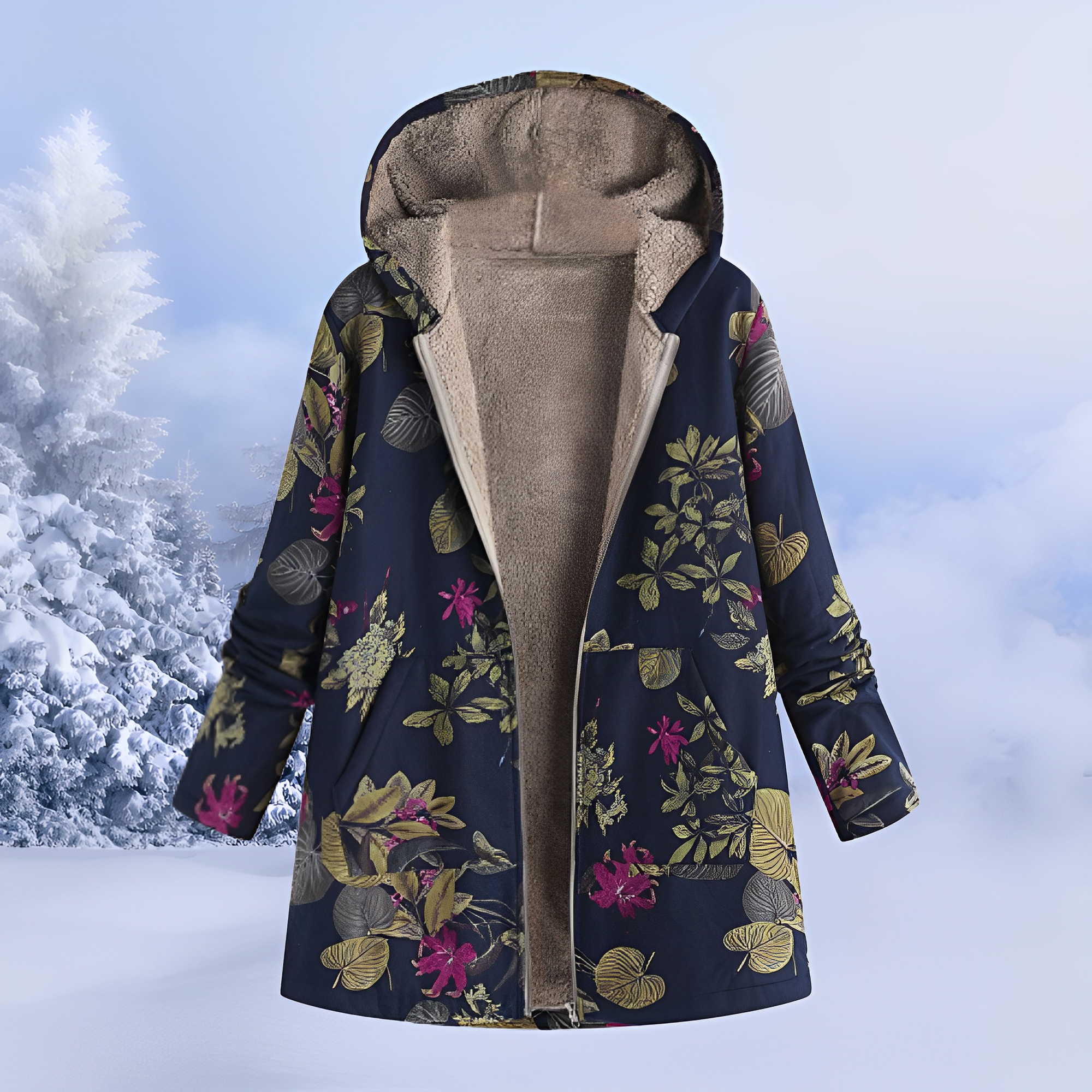 Jasmin - Chaqueta elegante y cálida con capucha