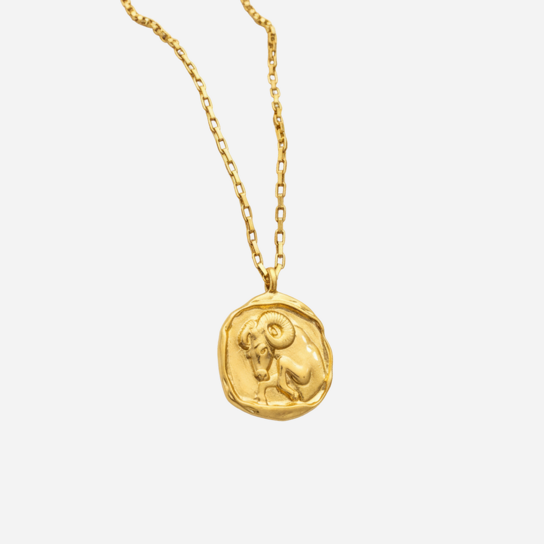 Zeki – Collar medallón zodiacal de oro