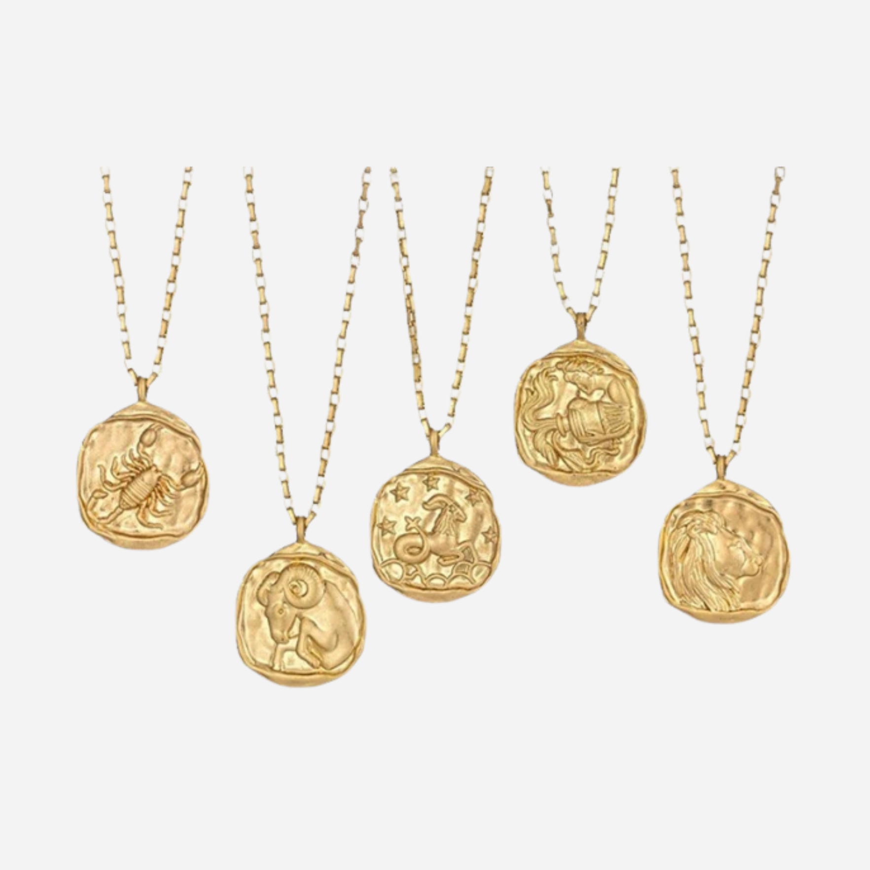Zeki – Collar medallón zodiacal de oro