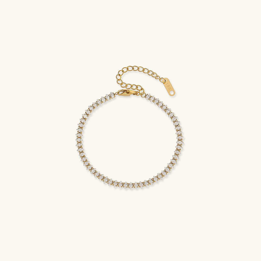 Georgina - Pulsera de tenis de diamantes