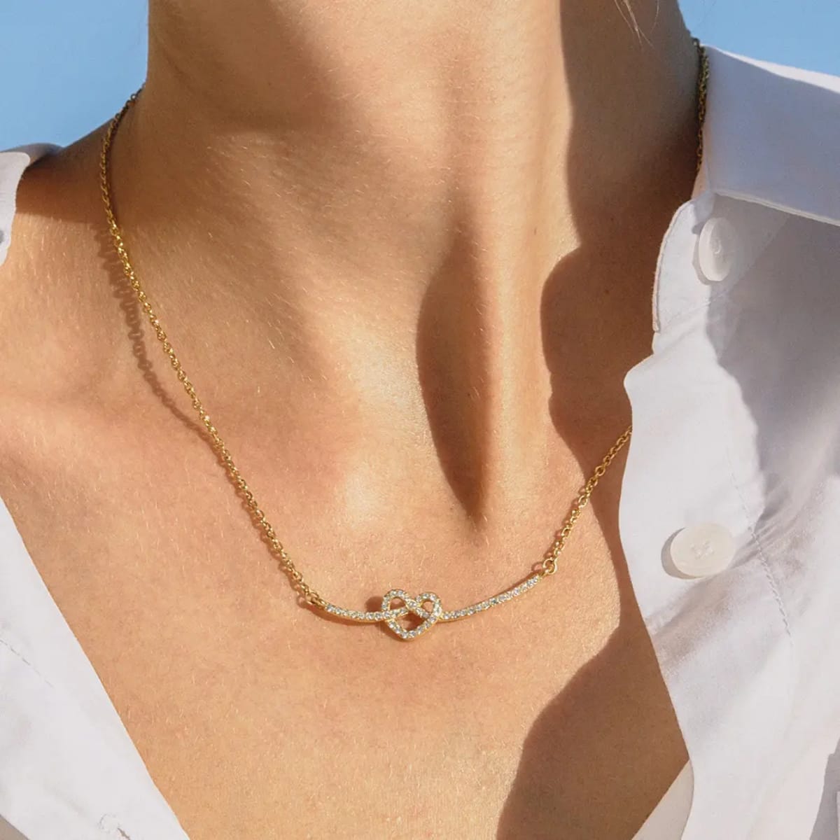 Valeria – Collar de Corazón Brillante