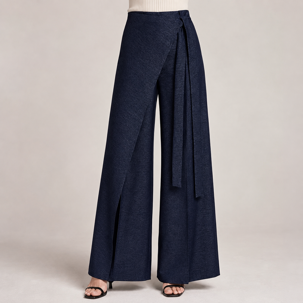 Leilani - Pantalones asimétricos de pierna ancha