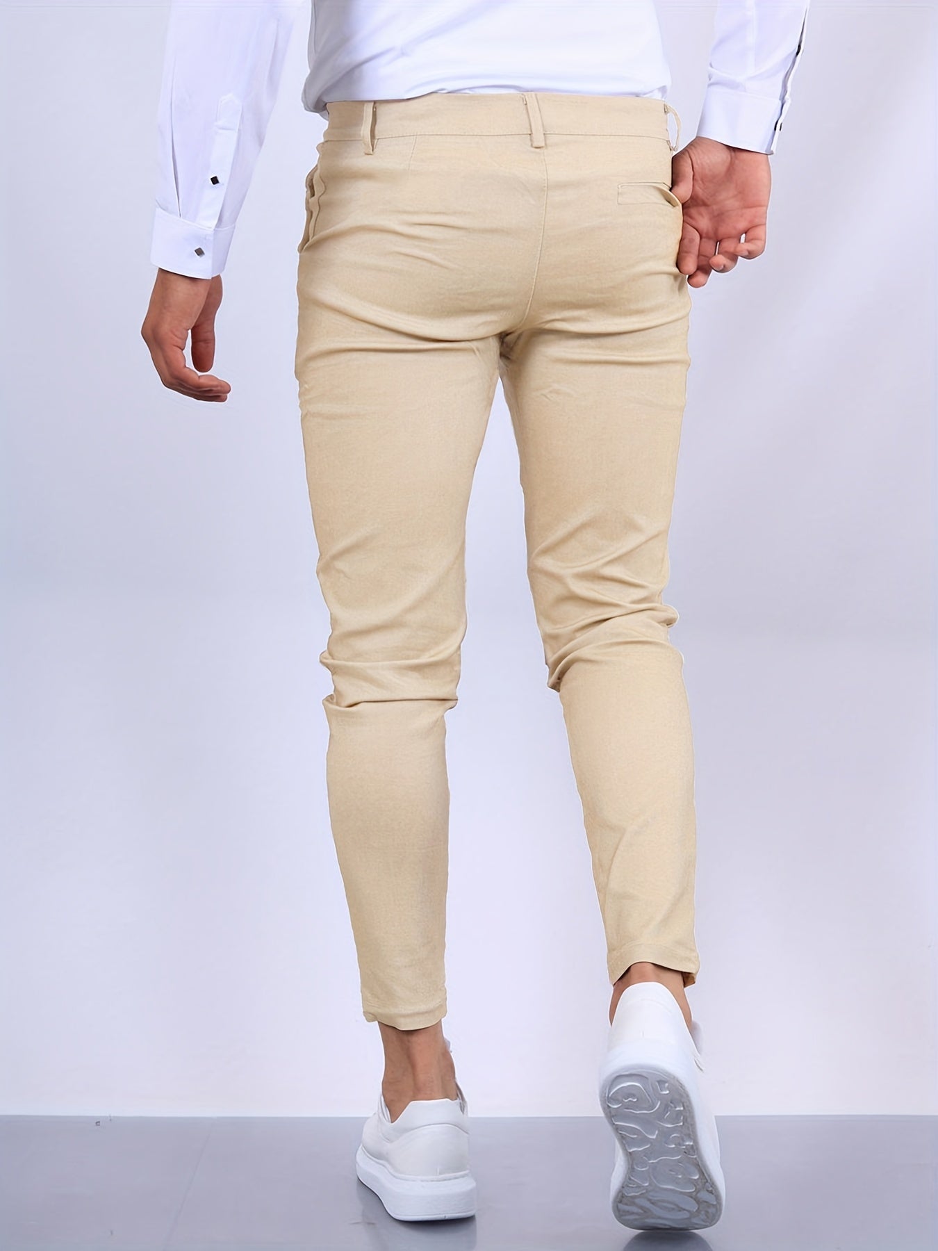 Arjun - Elegante Slim-Pantalones de Negocios Hombre