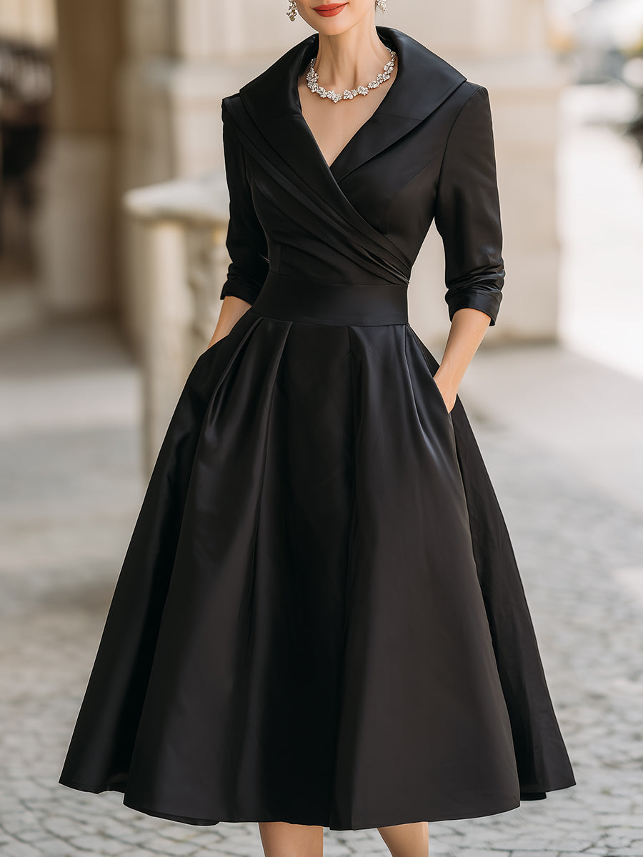 Eliana - Vestido midi con diseño envolvente