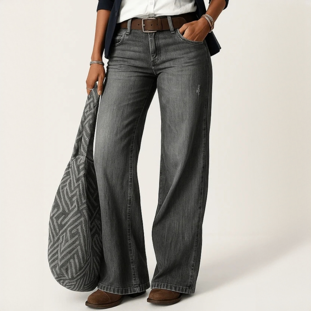 Majken - Jeans elegantes de ajuste holgado