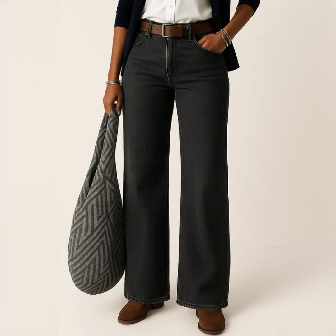 Majken - Jeans elegantes de ajuste holgado