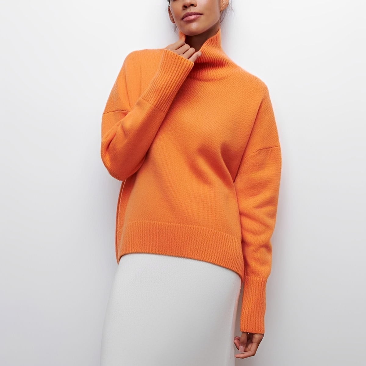 Berenice - Suéter de cuello alto acogedor y chic