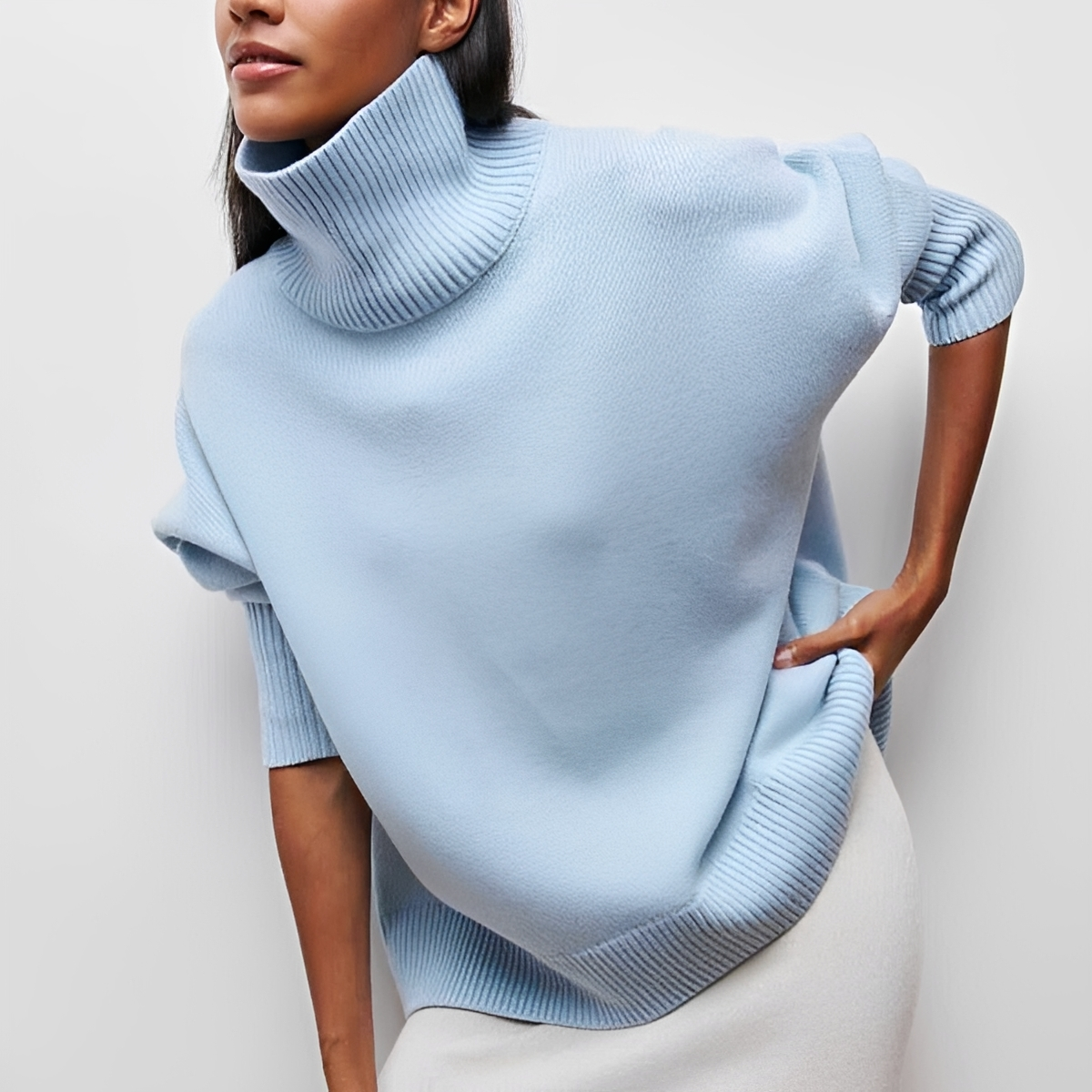 Berenice - Suéter de cuello alto acogedor y chic