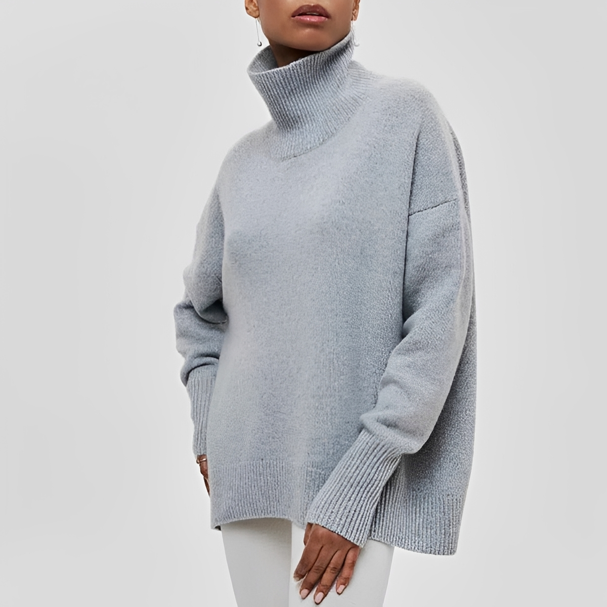 Berenice - Suéter de cuello alto acogedor y chic