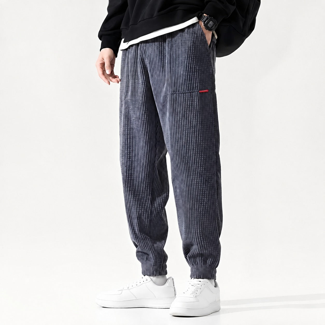Nicolas - Pantalones clásicos de corte holgado para hombres